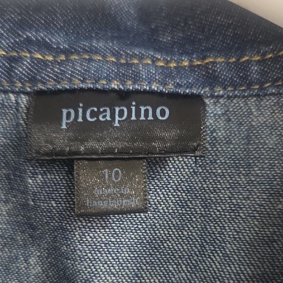 Children's Blue Denim Jacket with Gold Accents - Picture 2 of 9